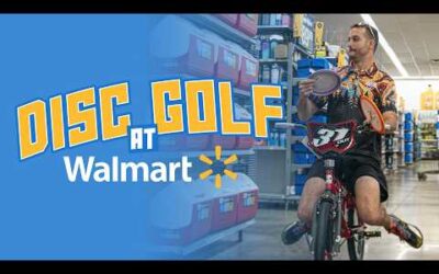 Disc Golf Trick Shots INSIDE Walmart!