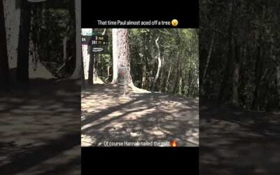 That time almost aced off a tree at dela