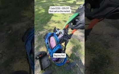 I am in love with my new bag boy disc golf cart! Sooo much easier to push than pull a cart