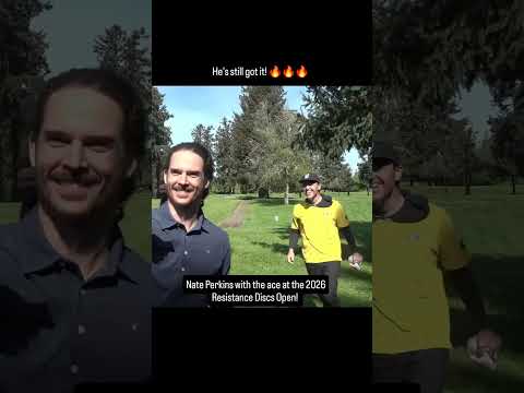 Nate Perkins with the ace at the 2026 Resistance Discs Open!!! Straight buckets! #ace #holeinone⛳️