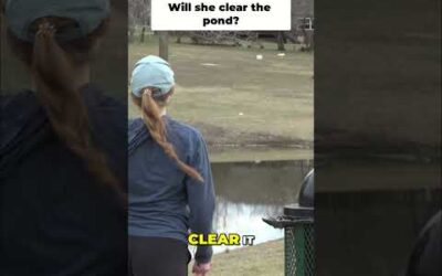 Disc Golf Pond Shot  So Close, Almost a Victory!