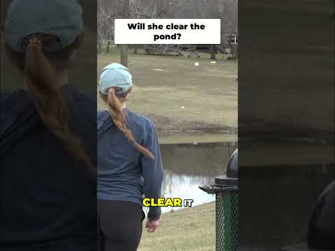 Disc Golf Pond Shot  So Close, Almost a Victory!